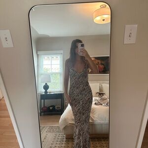 Zebra Print Maxi Dress